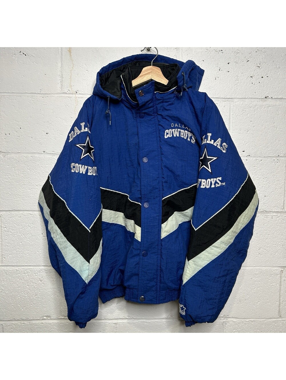 Vintage Starter NFL Dallas Cowboys Puffer Jacket Men's Large